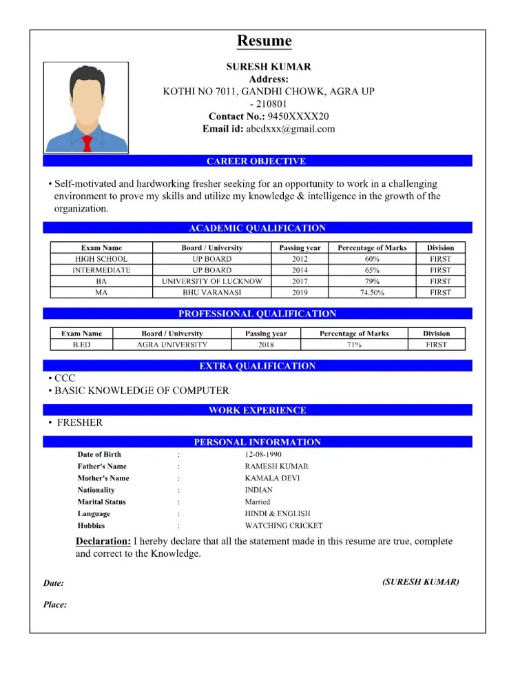 Executive Resume Template